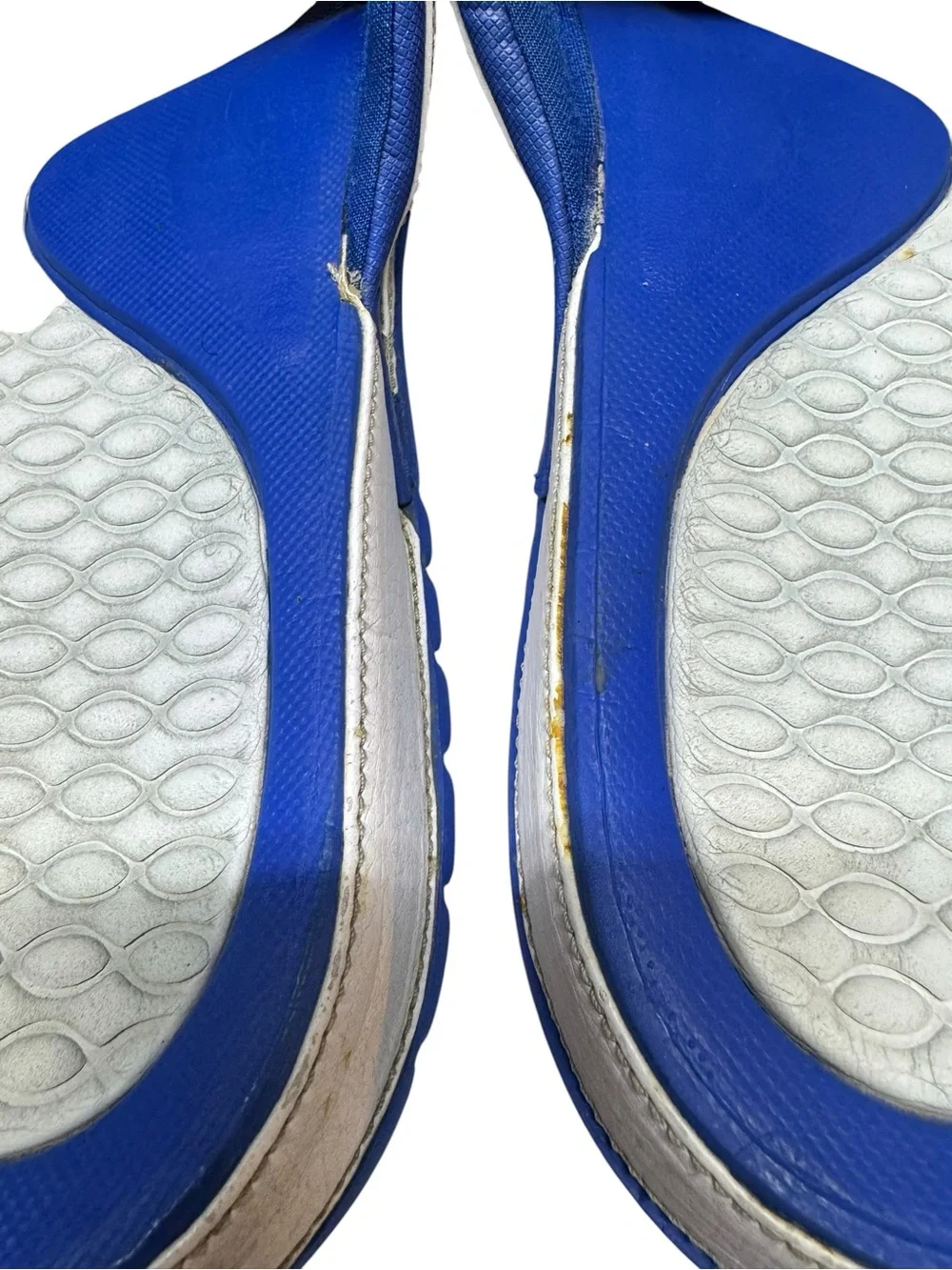 Jordan Retro 10 Hydro Slides White Blue Mens Size 13 Nike Basketball Slippers